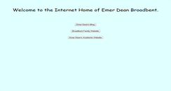 Desktop Screenshot of emerdeanbroadbent.com